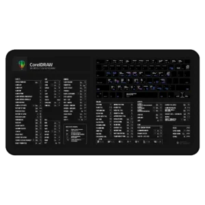 Corel Draw Shortcuts Deskmat for Windows users