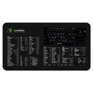 Corel Draw Shortcuts Deskmat for Mac users