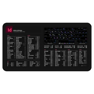 InDesign Shortcuts Deskmat for book and magazine designers