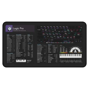 Logic Pro Shortcut Deskmat – Boost Workflow in Music Production | DAW Keyboard Cheat Sheet Pad